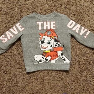 Gently worn paw patrol (Marshall) sweater
